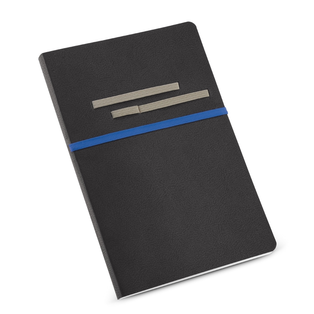 Caderno Couro Porta Caneta