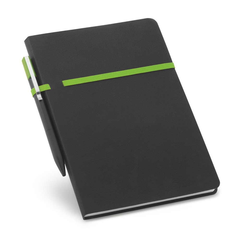 Caderno Couro c/Caneta