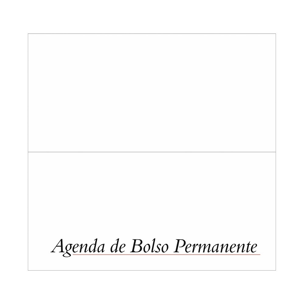 Agenda de Bolso 16x8,5cm