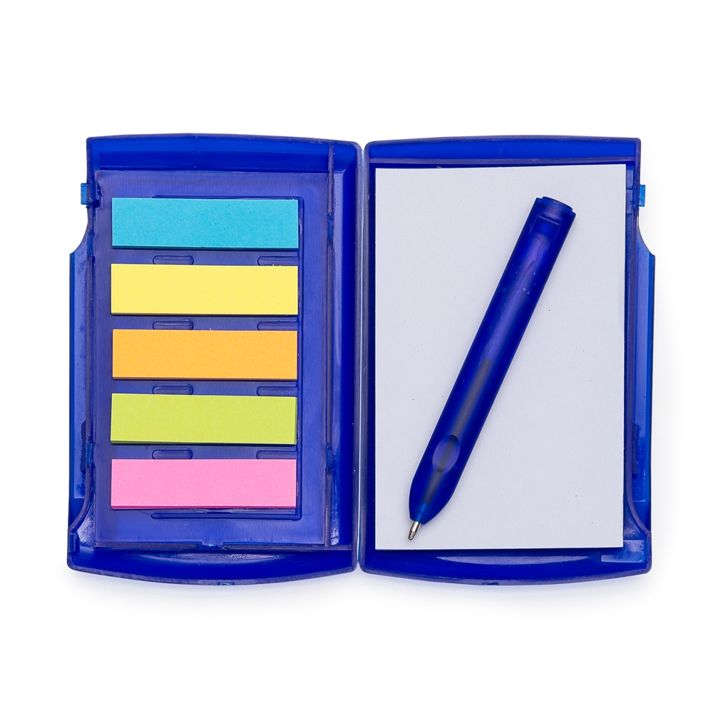 Bloco de Anotações com Post-it e Caneta