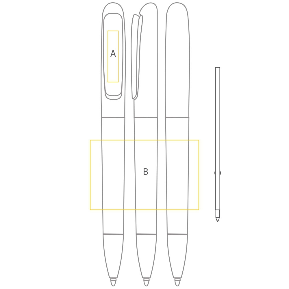 Caneta Plástica Retrátil 