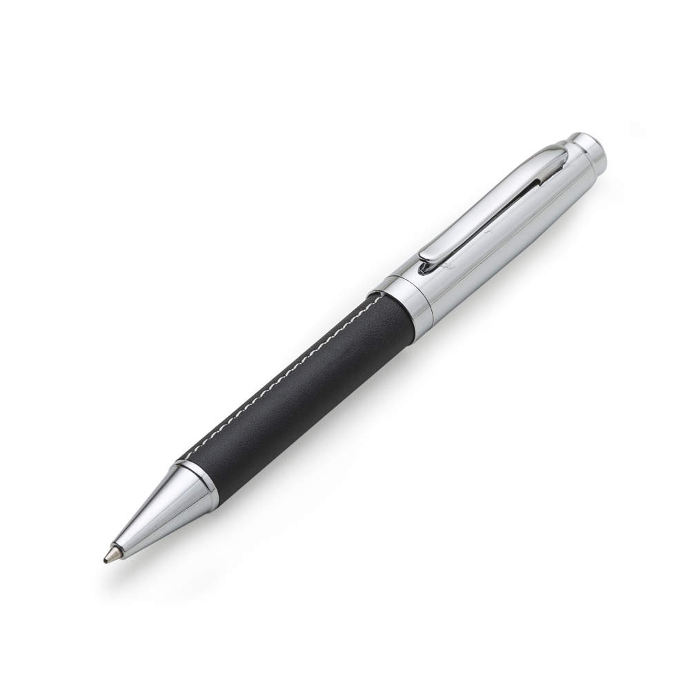 Caneta Metal com Couro