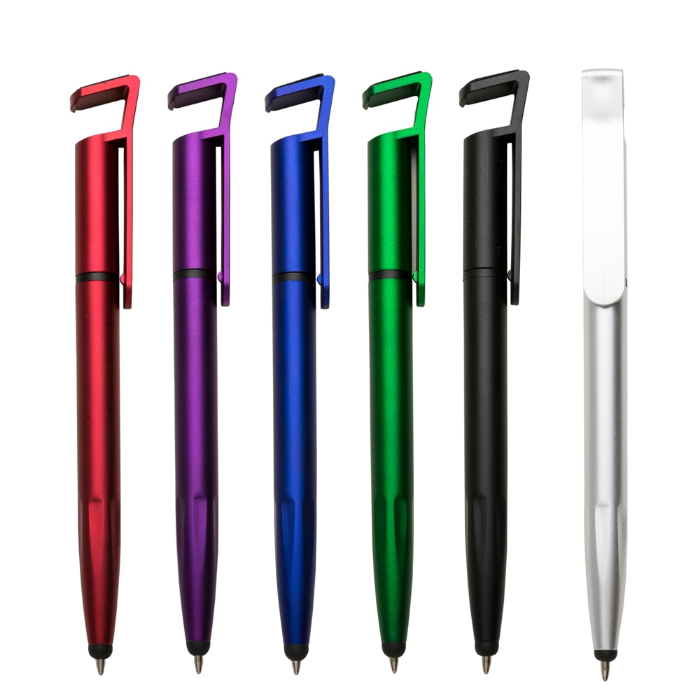 Caneta Plástica Touch com Suporte