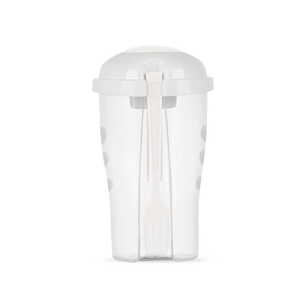 Copo Salada 850ml com Garfo e Suporte para Molho