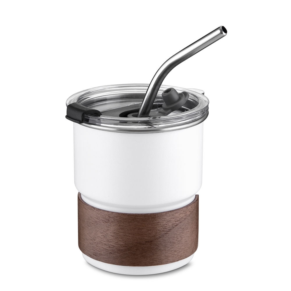 Copo em inox com canudo