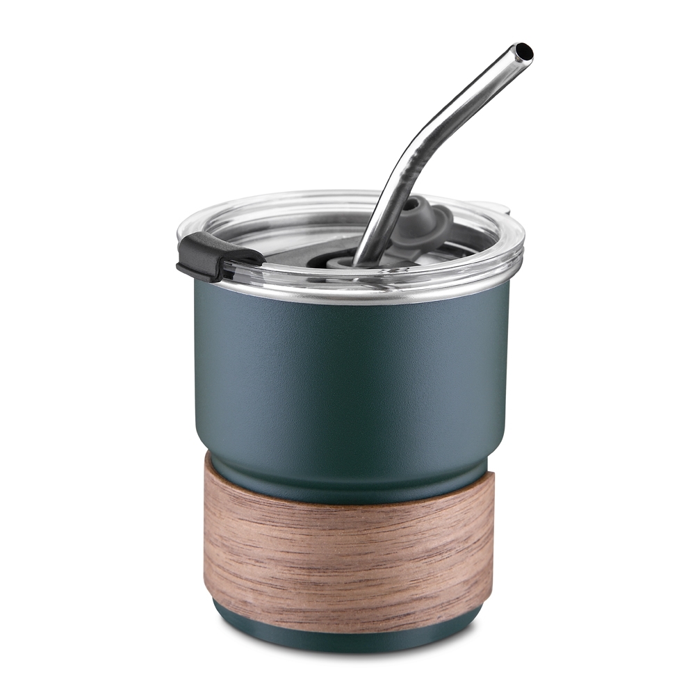 Copo em inox com canudo