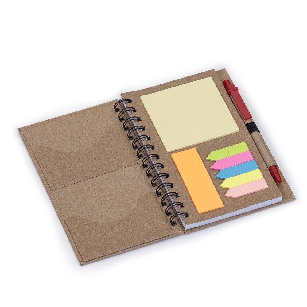 Bloco de Anotações com Caneta e Post-it -12330