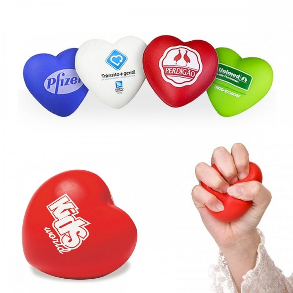 Bolinha Anti-Stress Coração-CORAÇÃO