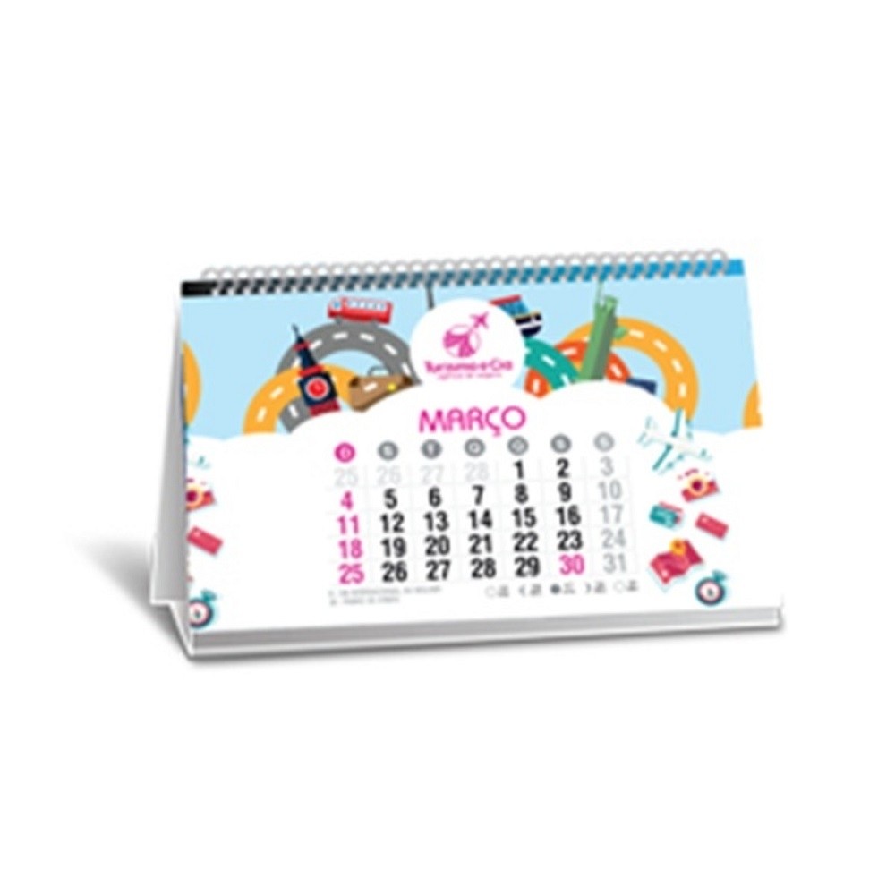 CALENDÁRIO WIRE-O DE MESA-Wire-o