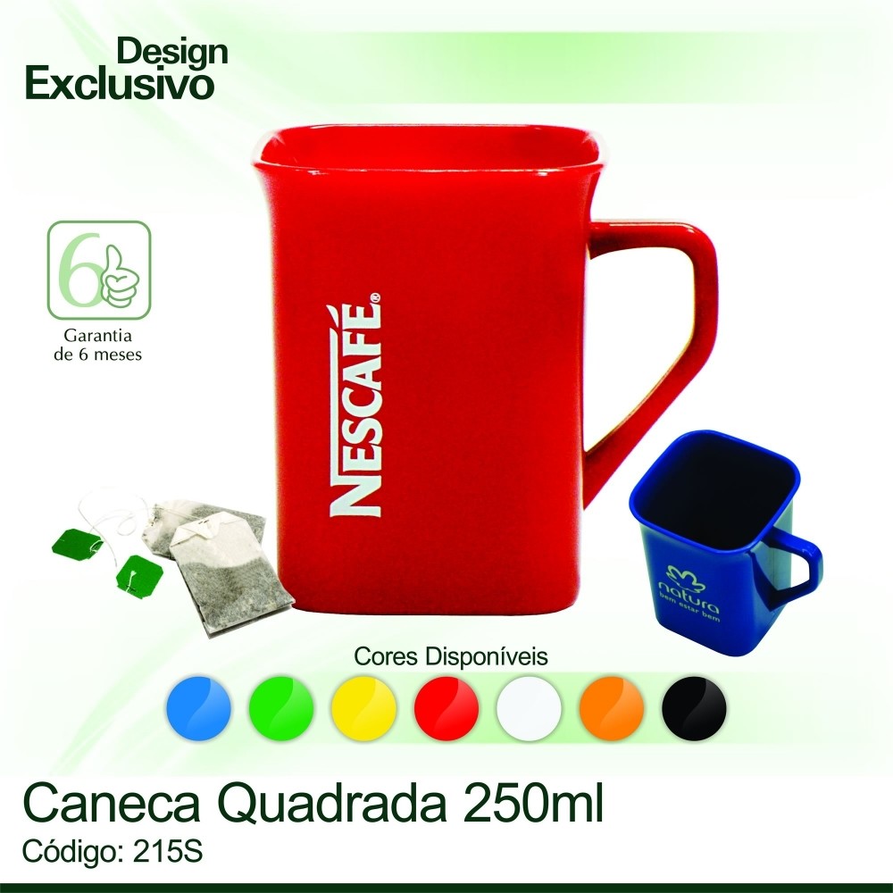CANECA QUADRADA 250ML -215 STANDARD