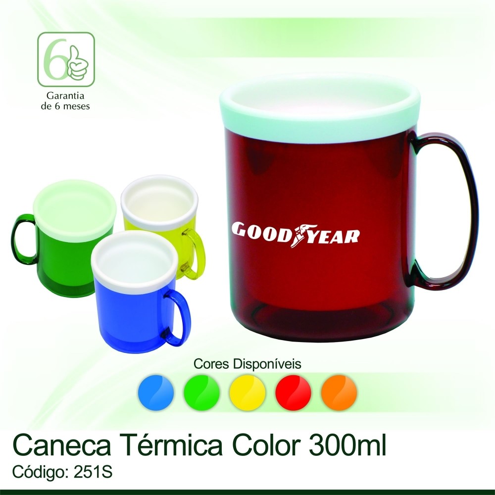 CANECA TÉRMICA CRISTAL -251 CRISTAL COLOR