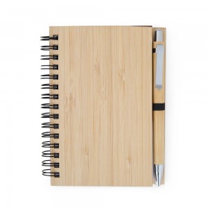 Caderno de Bambu com Caneta-05134