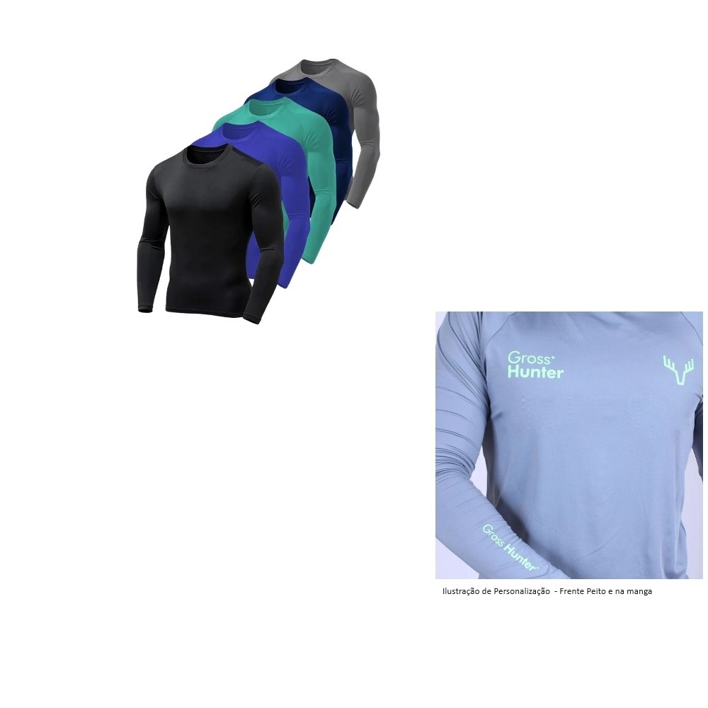 Camisetas de Manga Longa UV-DRYFIT UV 50