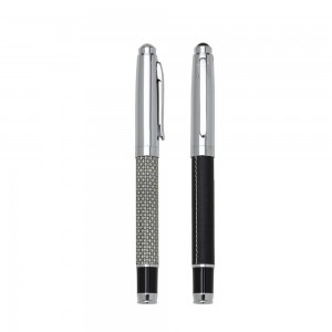 Caneta Metal Roller Couro-13212