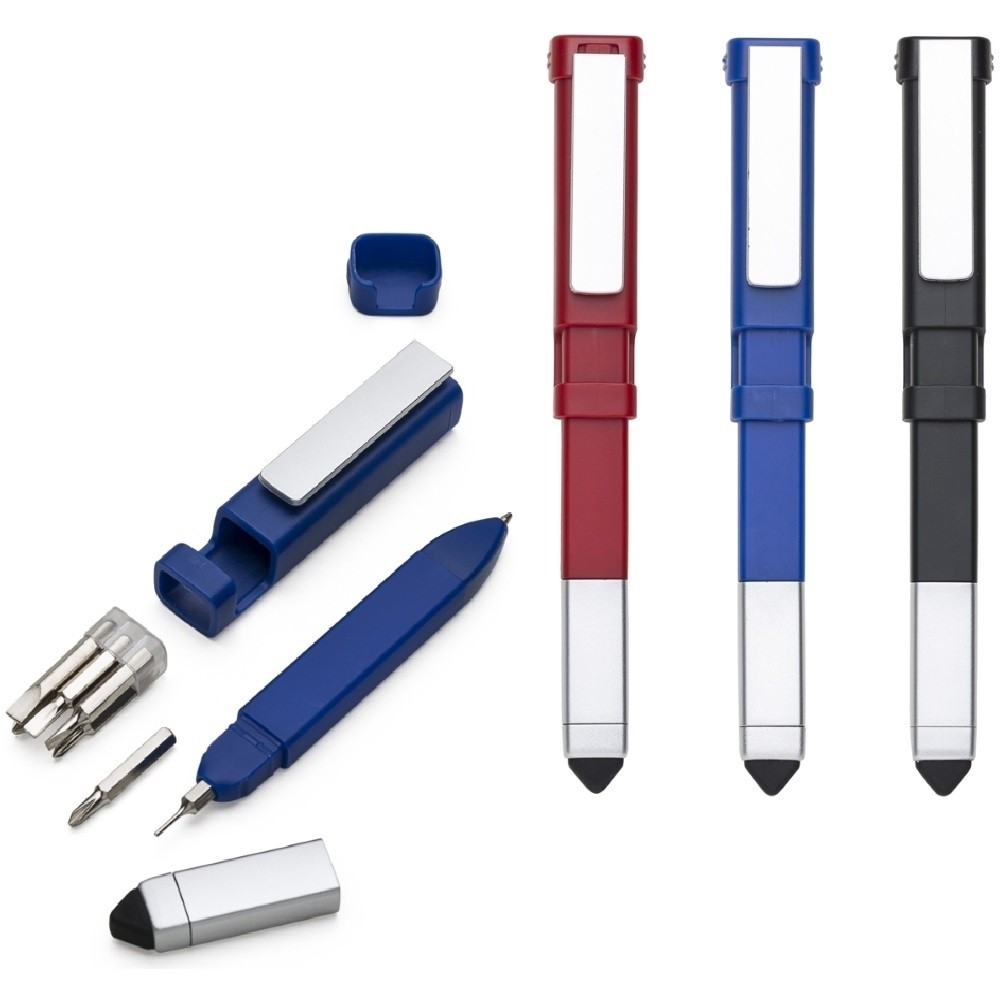Caneta Plástica Touch com Ferramentas-13543