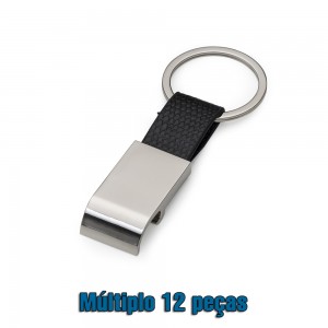Chaveiro Metal Abridor com Couro-13251