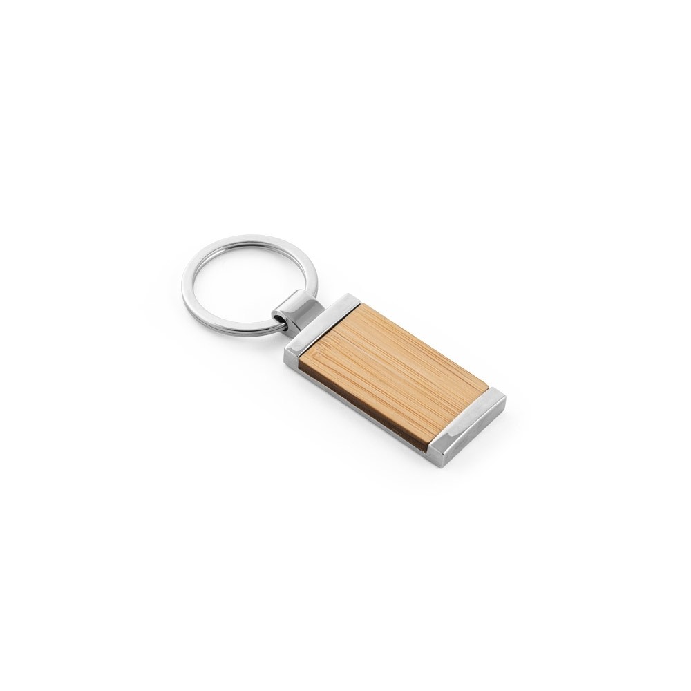 Chaveiro retangular bambu-95070