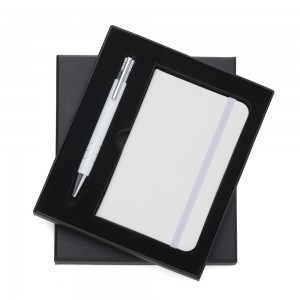 Conjunto Caneta e Caderneta tipo Moleskine-13017