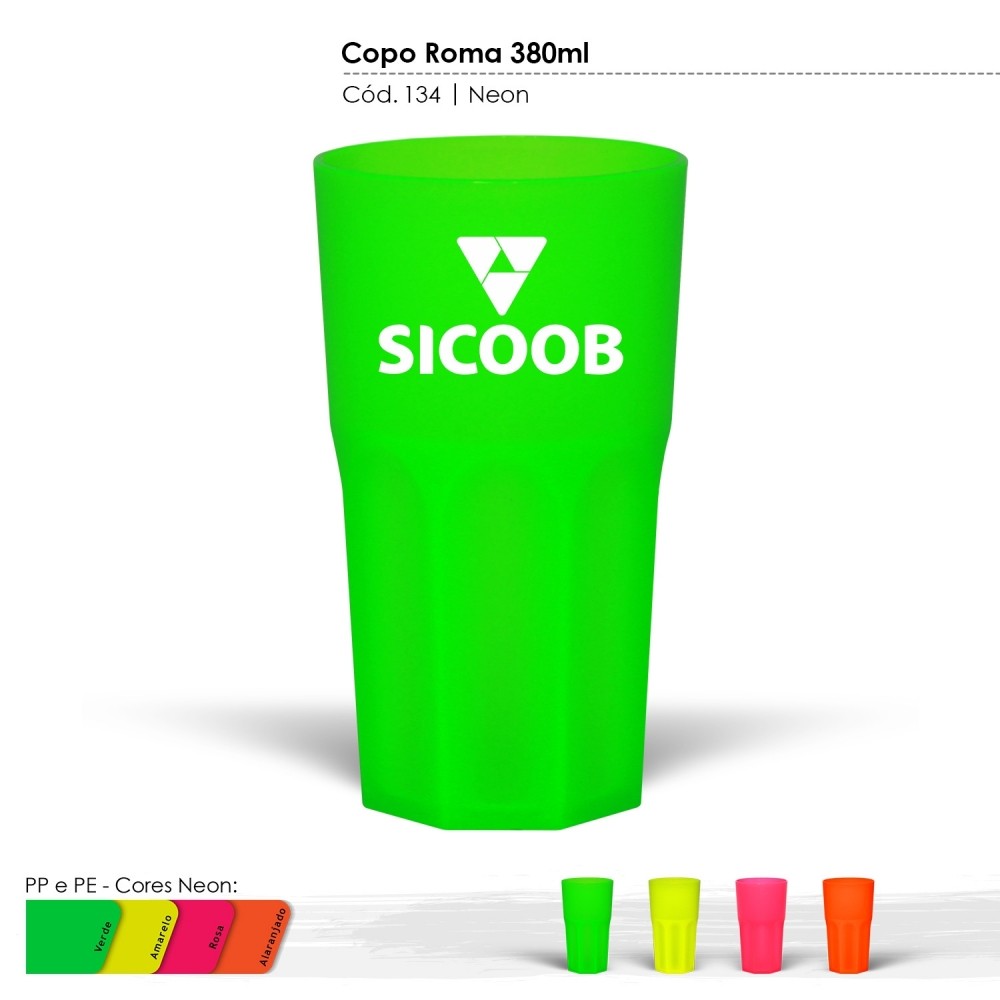 Copo Roma NEON - 380ml-134 - NEON