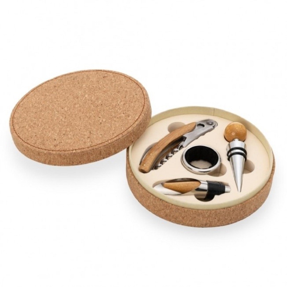 Kit Vinho 4 Peças Cortiça-14702