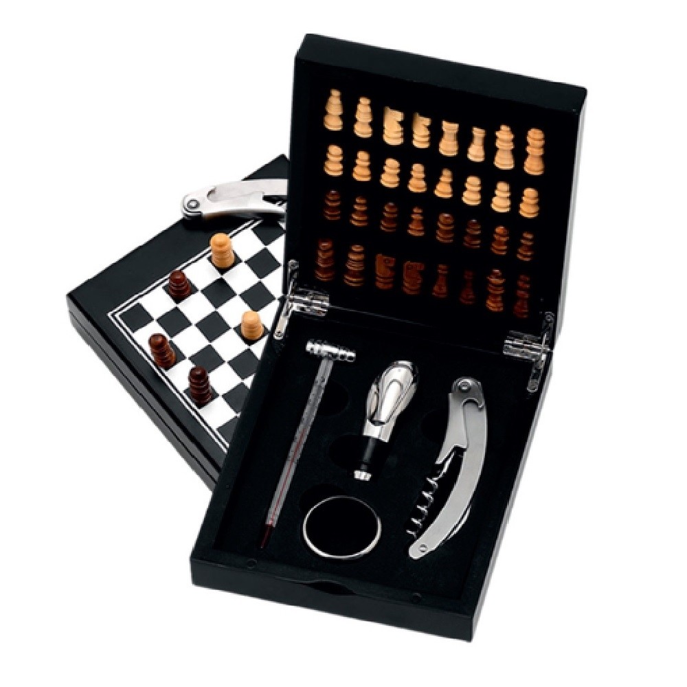 Kit Vinho Xadrez 4 peças-4450
