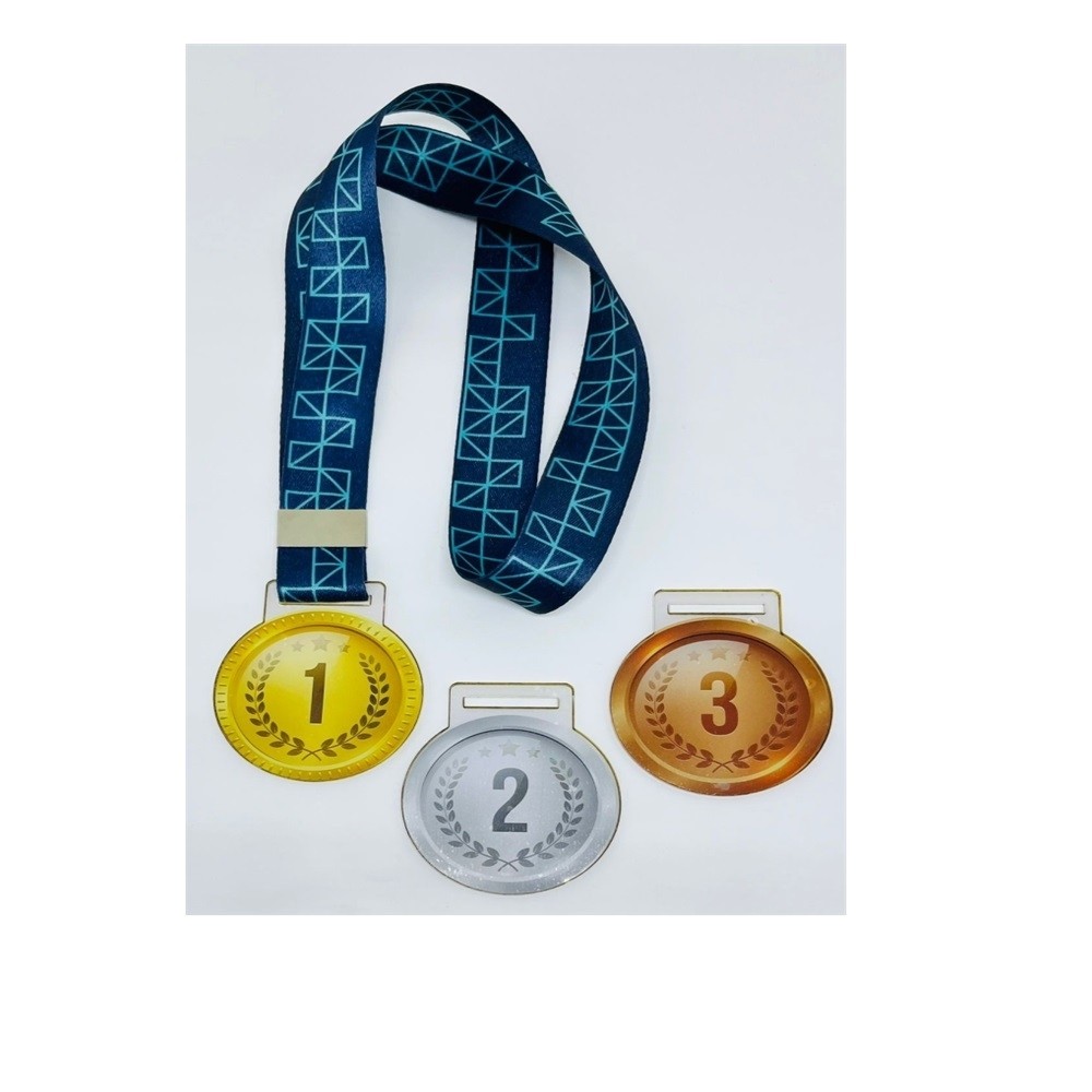 Medalha Acrílico c/ cordão-Medalha
