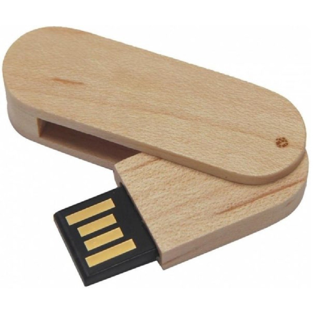 Pen Drive Bambu Giratório-033 