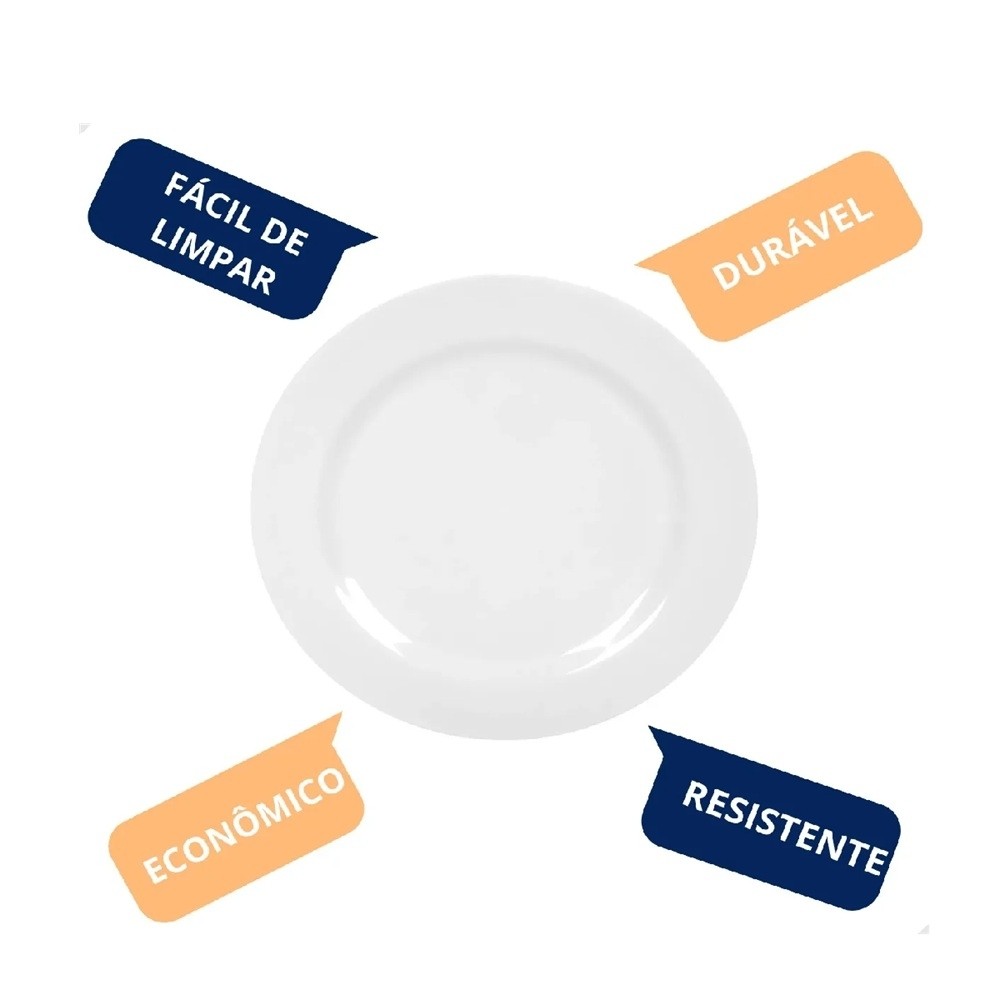 Prato de Melamina Raso-Prato