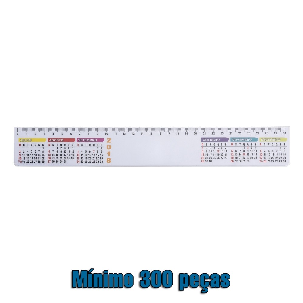 Régua Plástica 30cm-13038