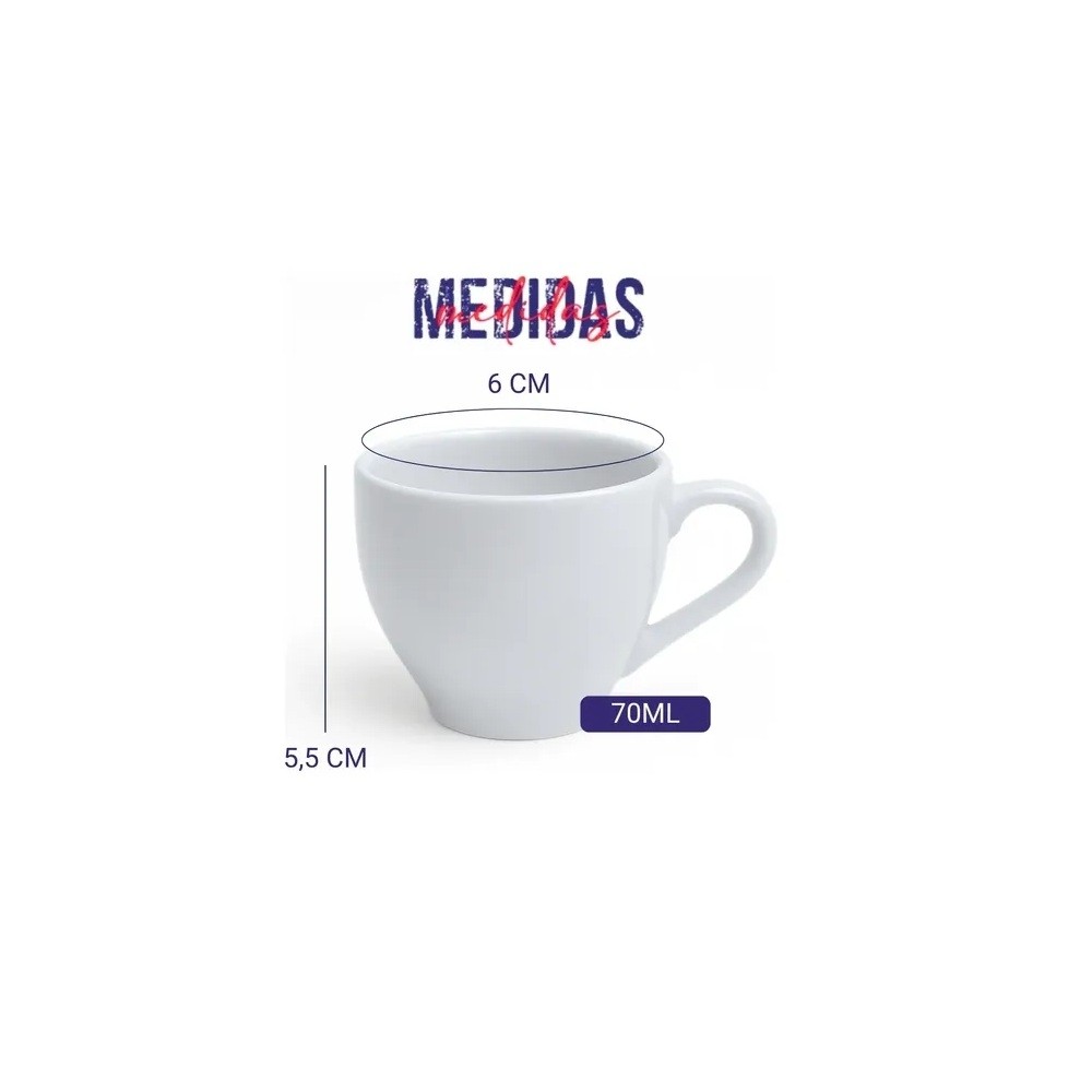XICARA 70ML PORCELANA-XICARA 70ML